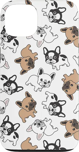 Vista 7 de iPhone 16 Cute French Bulldog Pattern Case