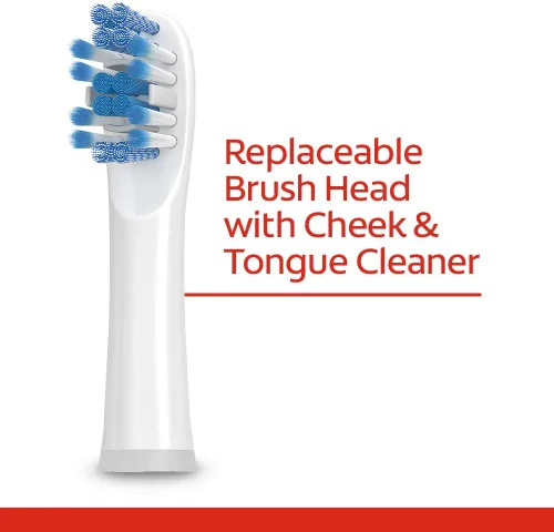 Vista 4 de Colgate, 360 Advanced Sonic Battery Power Cepillo de dientes suave, blanqueamiento, 1 unidad
