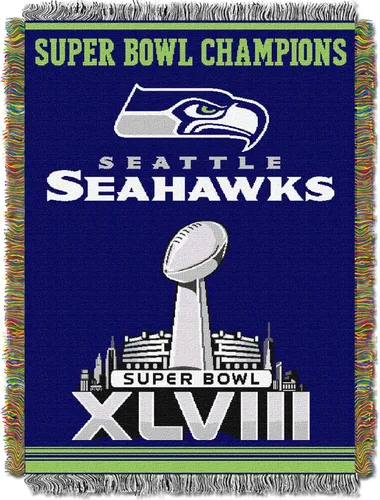Vista 64 de Northwest NFL Woven Tapestry Wall Hanging, 48 x 60 Inches, Officially Licensed, Decorative Fringes