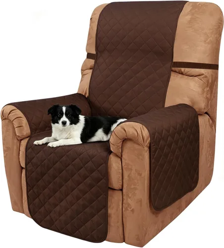 Vista 81 de Fundas para Silla Reclinable Reversibles Funda de Sofá para Mascotas Protector de Muebles Lazy Boy (Silla 23'', Beige/Beige)