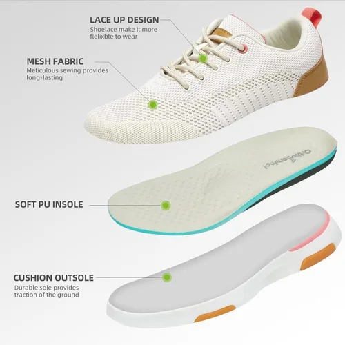 Vista 6 de OrthoComfoot Women's Arch Support Orthopedic Sneakers