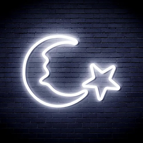 Vista 15 de ADVPRO Moon and Star Flex Silicone LED Neon Sign - Azul - st16s33-fnu0009-b