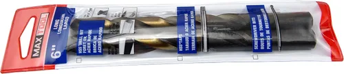 Vista 5 de MAXTOOL 1/2 "2 unids idénticos Jobber longitud taladros HSS M2 Twist Drill Bits totalmente molido negro y bronce recto vástagos taladros