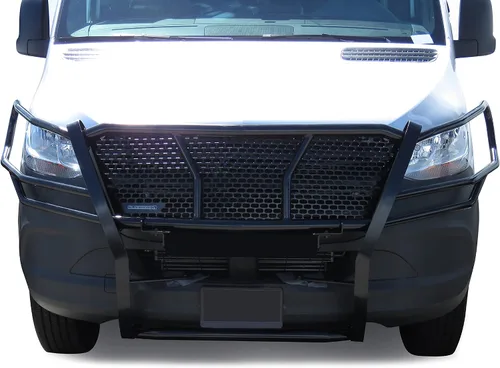 Vista 3 de Black Horse - Cepillo de rejilla resistente modular negro compatible con Dodge Sprinter/Mercedes Benz 1500/2500/3500-RU-DOSP19-B 2019-2025