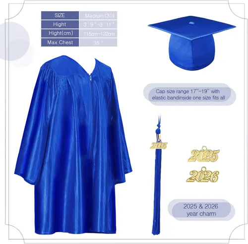 Vista 3 de Vestido de graduación para jardín de infantes, preescolar, estola para niños, sarape mexicano, estola de graduación, banda con borla, diploma