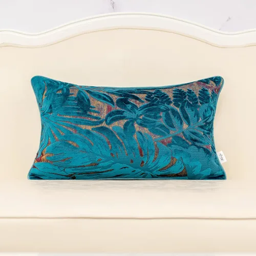 Vista 25 de Funda para almohada o cojín Alerfa de 18 x 18 pulgadas con estampado floral, terciopelo, moderna, apoyo lumbar, decorativa, para sofá, para Beige