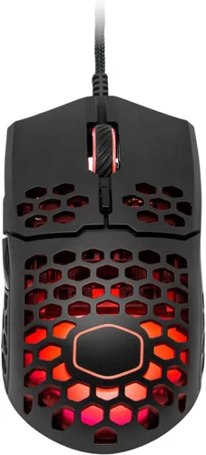 Vista 2 de Cooler Master MM711 RGB-LED - Mouse ligero para juegos con cable de 212oz sensor óptico de 16000 DPI interruptores Omron de 20 millones de clic pies