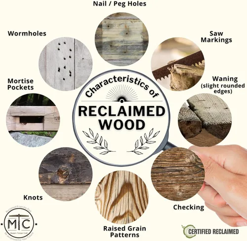 Vista 6 de Modern Timber Craft Mantel rústico para chimenea con viga de granero de corte de sierra, hecho a mano de madera de granero recuperada certificada