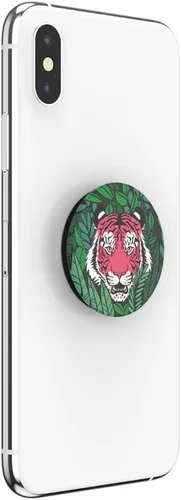 Vista 4 de PopSockets - Agarre para teléfono con soporte expandible, Animal PopGrip - Wild Tiger