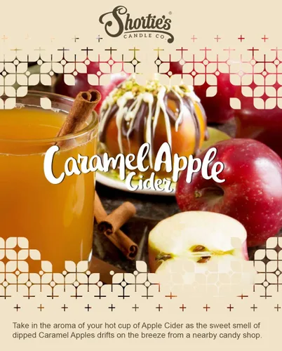 Vista 7 de Paquete de 3 velas de té de manzana, 18 velas perfumadas (cosecha, caramelo, tarde) - Colección de panadería y frutas