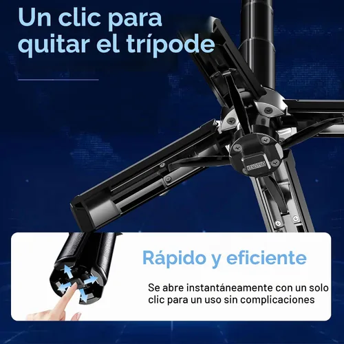 Vista 6 de Mini trípode magnético para selfie stick con control remoto inalámbrico, soporte de trípode portátil de 16.9 pulgadas para iPhone MagSafe Samsung