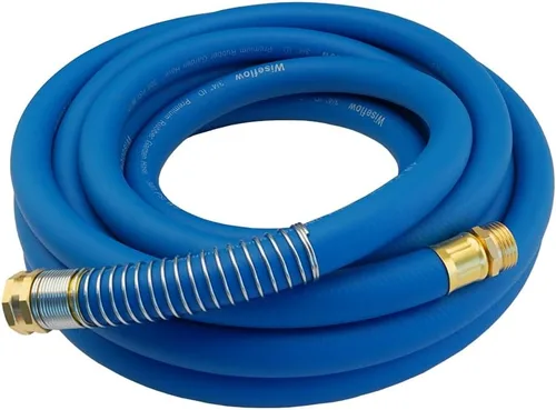 Vista 39 de Wiseflow Leader Hose Manguera de agua resistente de 3 x 5/8 pulgadas con accesorios de latón macho a hembra, extensor de manguera corta para carrete