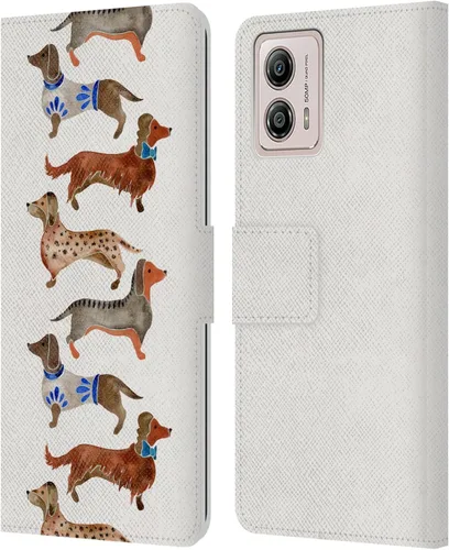 Vista 7 de Head Case Designs Officially Licensed Cat Coquillette Alpacas Animals Leather Book Wallet Case Cover Compatible with Motorola Moto G53 5G