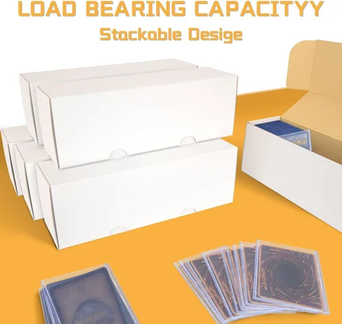 Vista 6 de Caja de almacenamiento de tarjetas coleccionables para toploader, caja de almacenamiento de tarjetas de béisbol, 6 cajas de almacenamiento