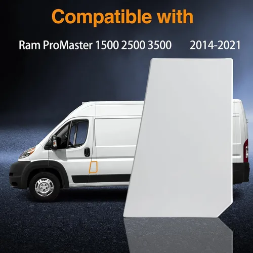 Vista 5 de Tapa blanca de llenado de combustible para puerta de llenado de combustible compatible con Ram ProMaster 1500 2500 3500 2014 2015 2016 2017 2018