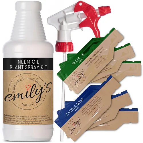 Vista 7 de Emily's Naturals - Kit de recambio de aerosol para plantas de aceite de neem, hace 48 onzas, botella de spray no incluida