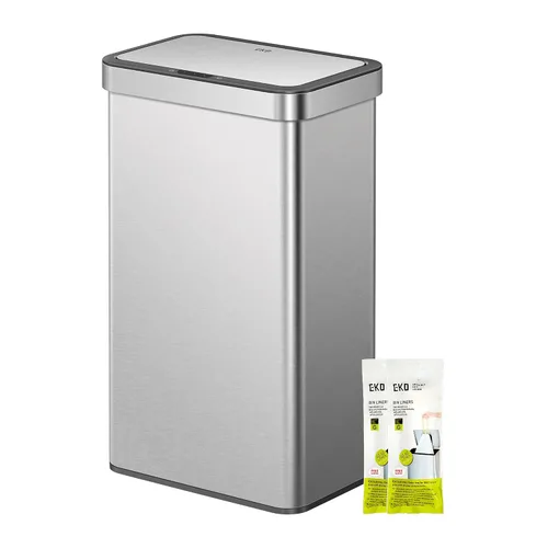 Vista 11 de EKO EcoNova Bote de basura automático con sensor de 13.2 galones/50L para cocina, bote de basura sin tocar de acero inoxidable con tapa de cierre