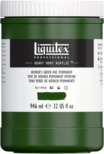 Vista 98 de Liquitex Pintura acrílica profesional de alto espesor, envase de 473 ml, tono carmesí alizarina permanente Alizarin Crimson Hue Permanente