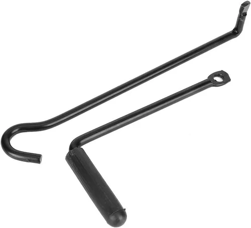 Vista 9 de Aramox Scissor Jack, Coche Automotriz Scissor Jack Emergencia Crank Stand Tool Rojo