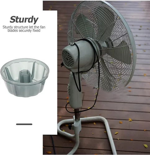Vista 8 de Angoily 5 tapas de tuerca de ventilador para ventiladores de techo fáciles de instalar, tapas de plástico para fijación de cuchillas, compatibilidad