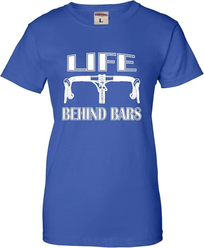 Vista 12 de Go All Out Camiseta divertida de bicicleta para mujer Life Behind Bars