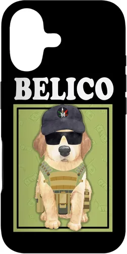 Vista 32 de Funda para iPhone 16 Perrito Belico Funny Mexican Corridos Belicos