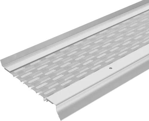 Vista 37 de Micromesh 5 pulgadas Gutter Guards Leaf Protection, 1 Pies Paquete de muestra Bronce oscuro, Malla de acero inoxidable, Cubiertas de canalón