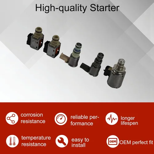 Vista 4 de 5 piezas Kit de solenoides de transmisión 4L60E 4L65E 4L70E Compatible con GM Escalade Chevy Astro Express 1500 Tahoe Buick Pontiac Control