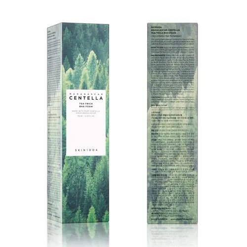 Vista 8 de SKIN1004 Tea-Trica BHA Foam 4.22 fl.oz, 125ml, removedor de maquillaje, limpiador facial coreano con Centella Asiática y árbol de té, limpiador