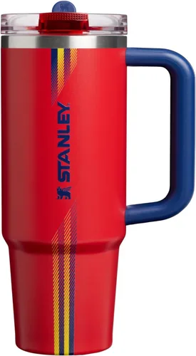 Vista 15 de STANLEY Quencher ProTour - Vaso con pajilla, 30 onzas, color blanco y azul Equipo Blanco Azul Oscuro