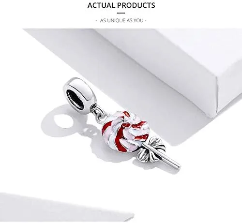 Vista 6 de Abalorio de caramelo para pulseras de plata de ley 925 original para cumpleaños, día de la madre, Navidad, para pulseras de Pandora o collar