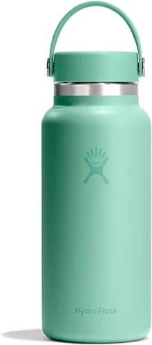 Vista 57 de Hydro Flask Botella de agua – Acero inoxidable aislado – Tapa flexible de boca ancha, antiderrames, a prueba de fugas y recargable en agave de 20