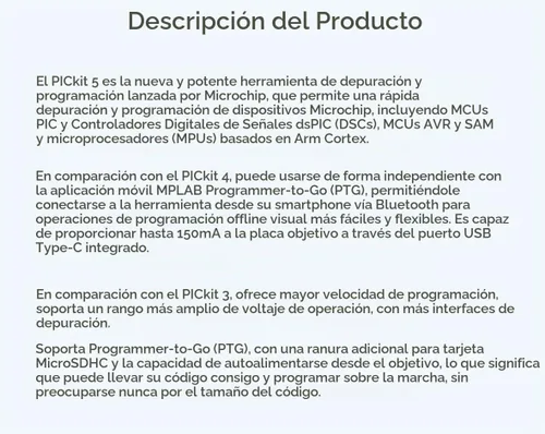 Vista 3 de PICkit4 original de Microchip: MPLAB PICkit 4 3 PIC programador en circuito depurador @XYGStudy