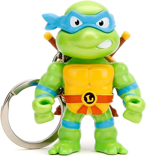 Vista 3 de Jada Toys - Teenage Mutant Ninja Turtles - Figuras fundidas a presión de 2.5 pulgadas, 4 unidades, figuras coleccionables con llavero, regalo