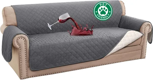 Vista 37 de Turquoize Funda 100 % impermeable para sillón de ala, protector de sofá, triple antideslizante, protector de muebles para mascotas, niños, perros