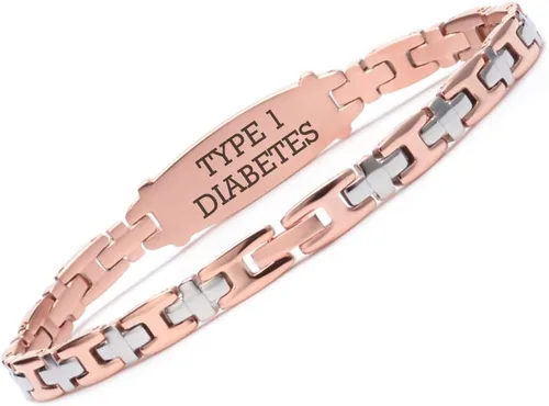Vista 46 de LinnaLove Lady Medical Alert - Pulseras médicas de acero inoxidable para mujer, 7.5 pulgadas