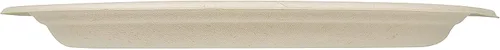 Vista 6 de Platos de papel desechables 100 % compostables a granel [12.5 pulgadas ovaladas paquete de 50], platos de bambú, ecológicos, biodegradables