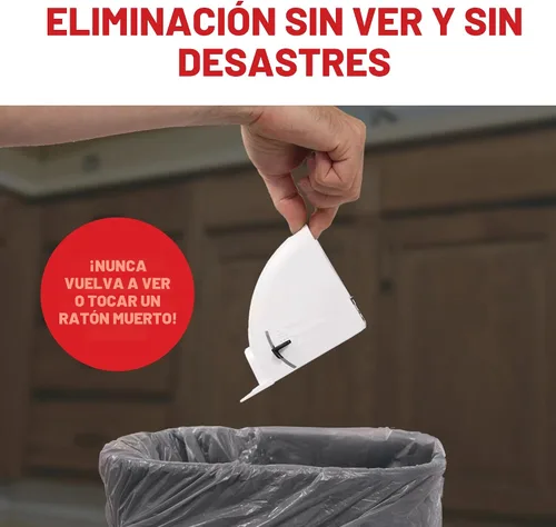 Vista 5 de Trampa para ratones Tomcat Kill & Contain, nunca vuelvas a ver un roedor muerto, 2 trampas Trampas de interior para ratones - Eliminación sin