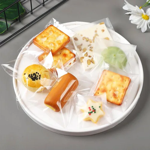 Vista 6 de Bolsas de celofán para galletas con sello de 4½ x 6½ pulgadas, transparentes, autoadhesivas, resellables, para dulces, galletas, tarjetas