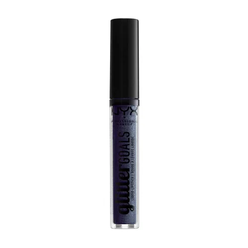 Vista 12 de NYX PROFESSIONAL MAKEUP Lápiz labial líquido Glitter Goals - Alienated (gris oscuro con purpurina plateada)