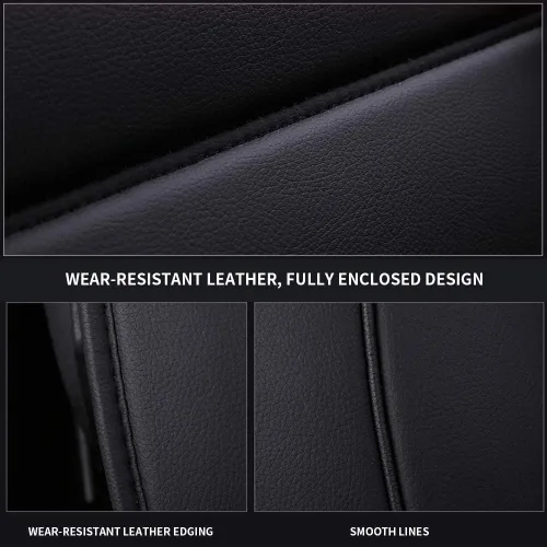 Vista 4 de Par de fundas de asiento delantero de automóvil para X1 X2 X3 X4 X5 X6 Z4 Protector de cuero sintético Fundas de asiento de automóvil, Funda
