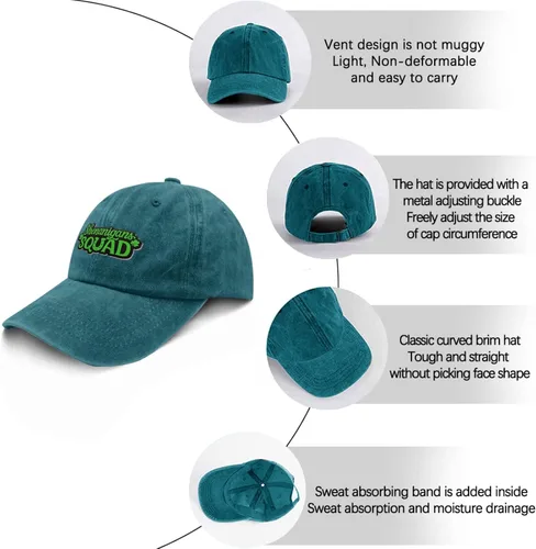 Vista 6 de Women Baseball Cap Ash-Wednesday Fashion Hat for Womens Cute Baseball Cap Light Weight shenaniganss Squad Sun Cap