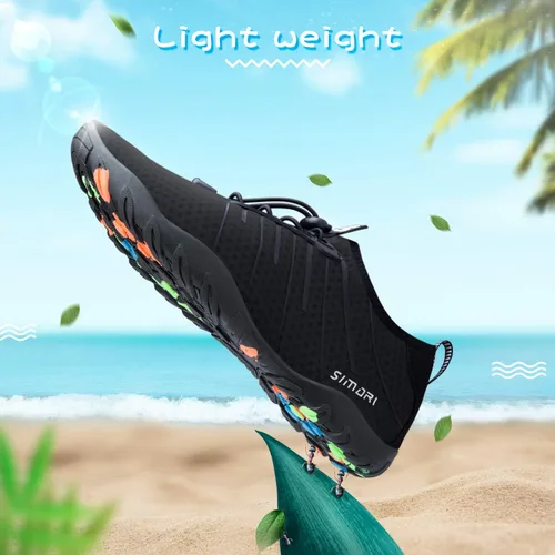 Vista 4 de SIMARI - Zapatos para deportes acuáticos de secado rápido para hombre o mujer ideales para buceo natación surf caminar en el agua playa o yoga