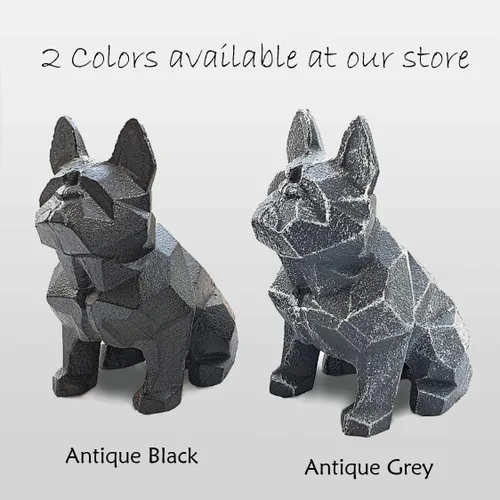 Vista 7 de Ambipolar Sujetalibros geométricos para decoración de perros, sujetalibros geométricos para guardar libros, resistentes para escritorio de oficina