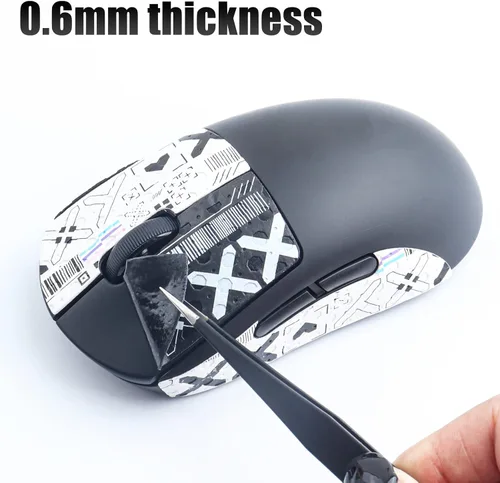 Vista 3 de JOMKIZ Cinta de agarre para mouse Logitech G Pro X Superlight, autoadhesiva, precortada, resistente al sudor, kit profesional de actualización