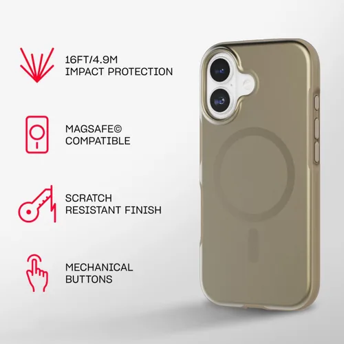 Vista 8 de Tech21 EvoDusk - Funda protectora delgada para iPhone 17, protección contra impactos, compatible con MagSafe