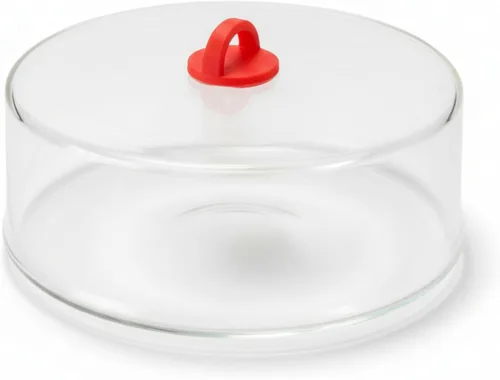 Vista 9 de Cubierta de placa de vidrio borosilicato templado para microondas de 10 x 4 Easy-Grip Silicone Handle, Unvented to Steam Food