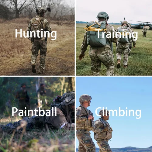 Vista 7 de MAGCOMSEN Camisas militares tácticas para hombre con cremallera de 14, camisa de manga larga con bolsillos