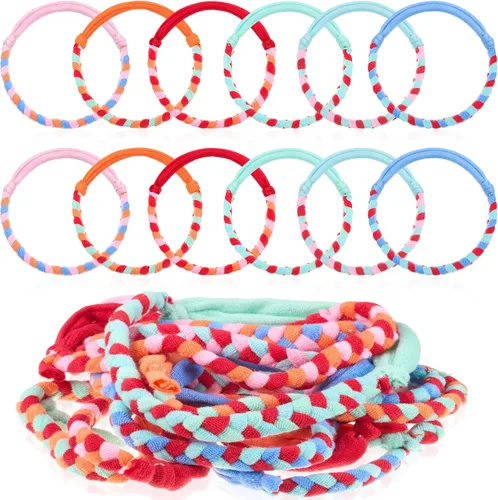 Vista 13 de Henoyso Paquete de 12 collares sensoriales masticables para niños, tela de rizo suave, juguetes de dentición motora, para niños y niñas, joyas