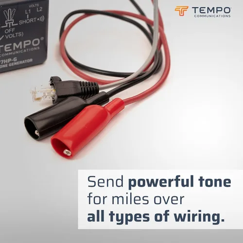 Vista 2 de TEMPO Communications 77HP-G Generador de Tono Universal, Rastreador de Cable de Cobre, Tonificador de Cable, Grado Profesional